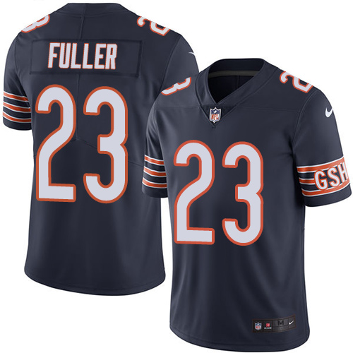 Men's Limited Kyle Fuller Nike Jersey Navy Blue - #23 Rush NFL Chicago Bears